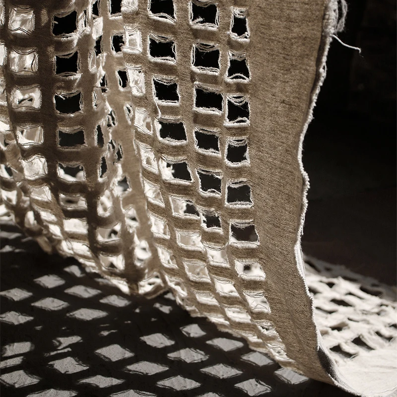 50cm Cotton Linen Hollow Distressed Retro Fabric DIY Garment Designer Cloth Embryo Color Plant Linen Fabric for Clothes Sewing
50cm Cotton Linen Hollow Distressed Retro Fabric DIY Garment Designer Cloth Embryo Color Plant Linen Fabric for Clothes Sewing