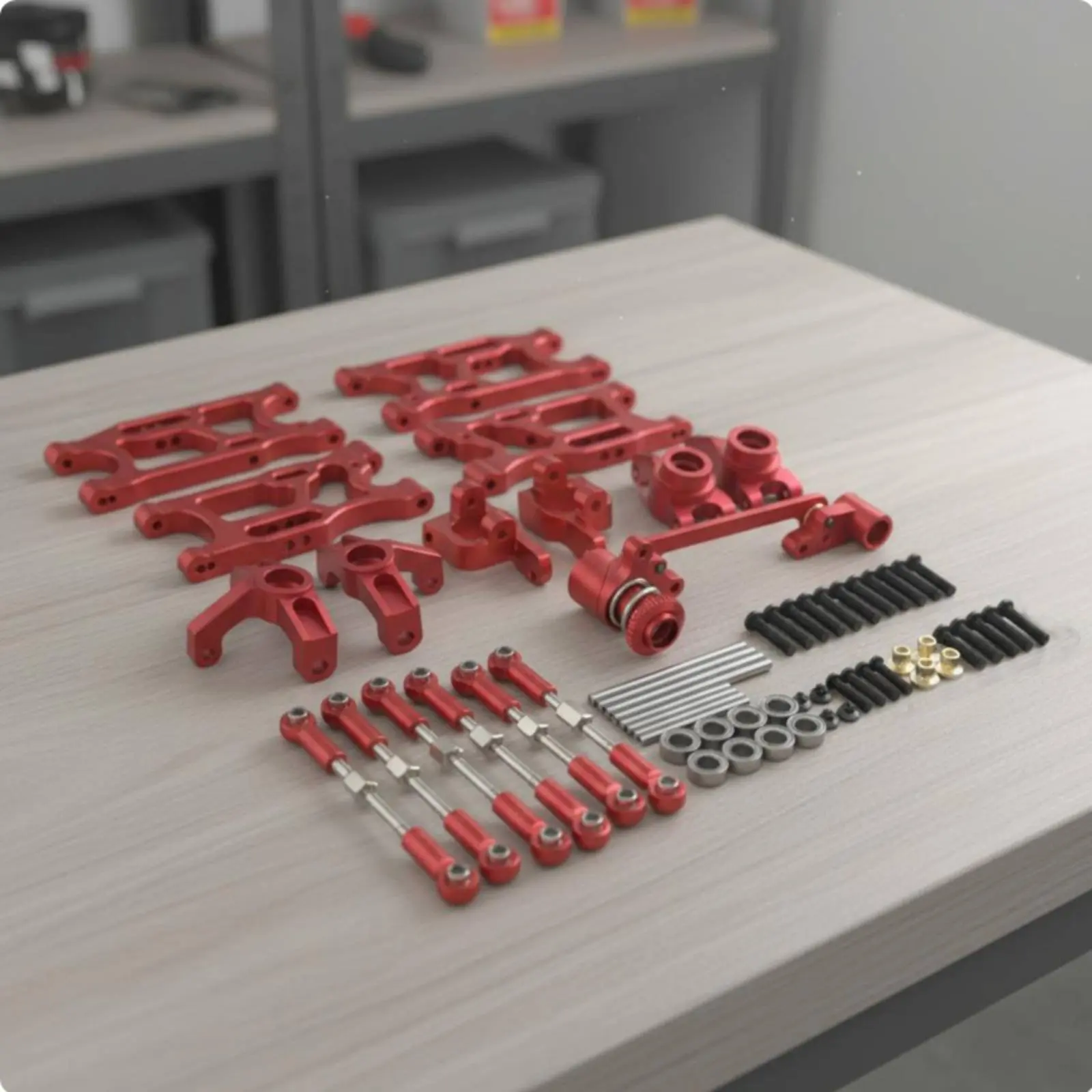 Front Rear Swing Linkage Tie Rod Set Lightweight Chassis Linkage Steering Joint Kit RC Car Metal Modification Parts Set Anodized
Front Rear Swing Linkage Tie Rod Set Lightweight Chassis Linkage Steering Joint Kit RC Car Metal Modification Parts Set Anodized