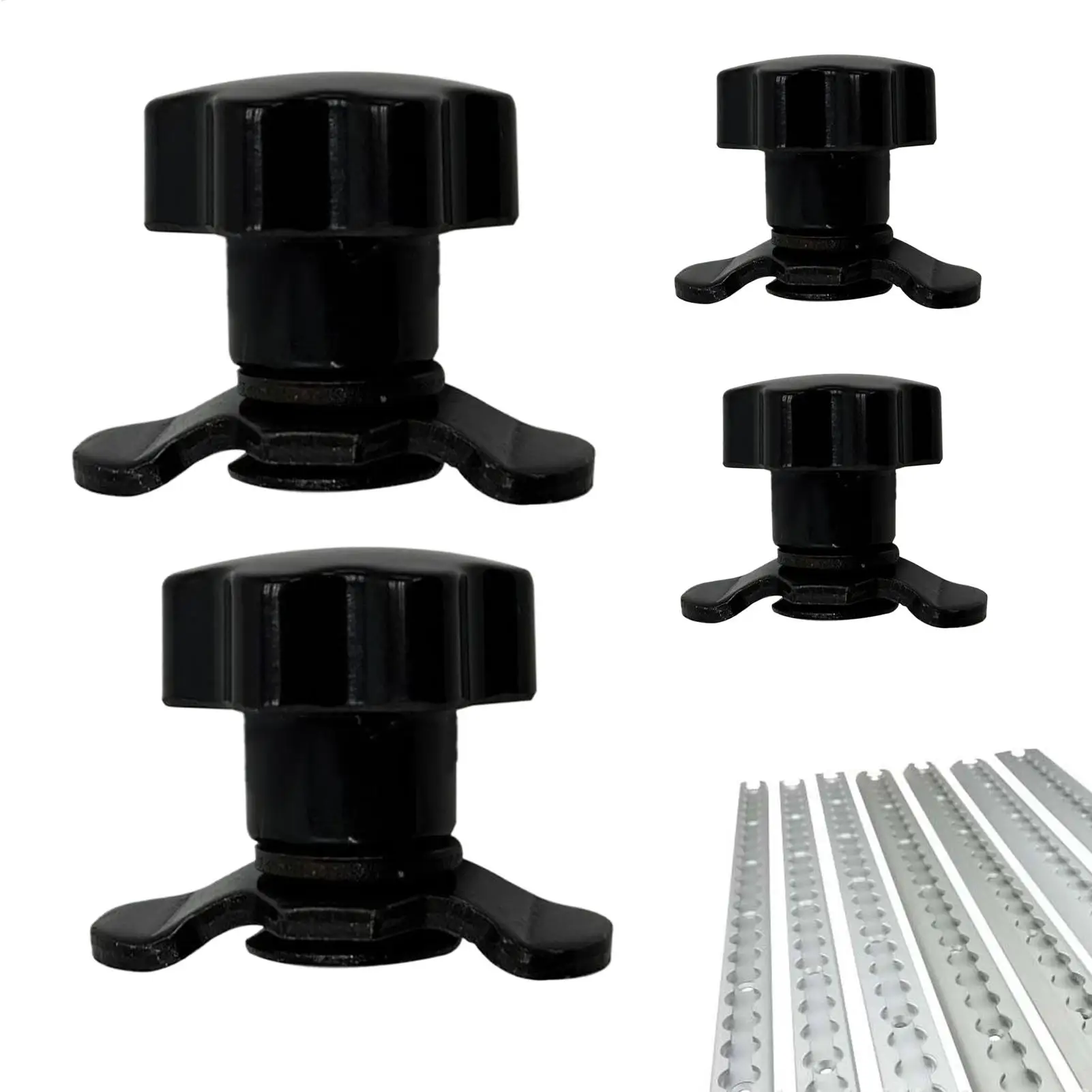 4pcs L Track Double Lug M8 Threaded Stud Nut Fitting Tie Down Kit For L-Track Rail Systems Truck Cargo Management
4pcs L Track Double Lug M8 Threaded Stud Nut Fitting Tie Down Kit For L-Track Rail Systems Truck Cargo Management