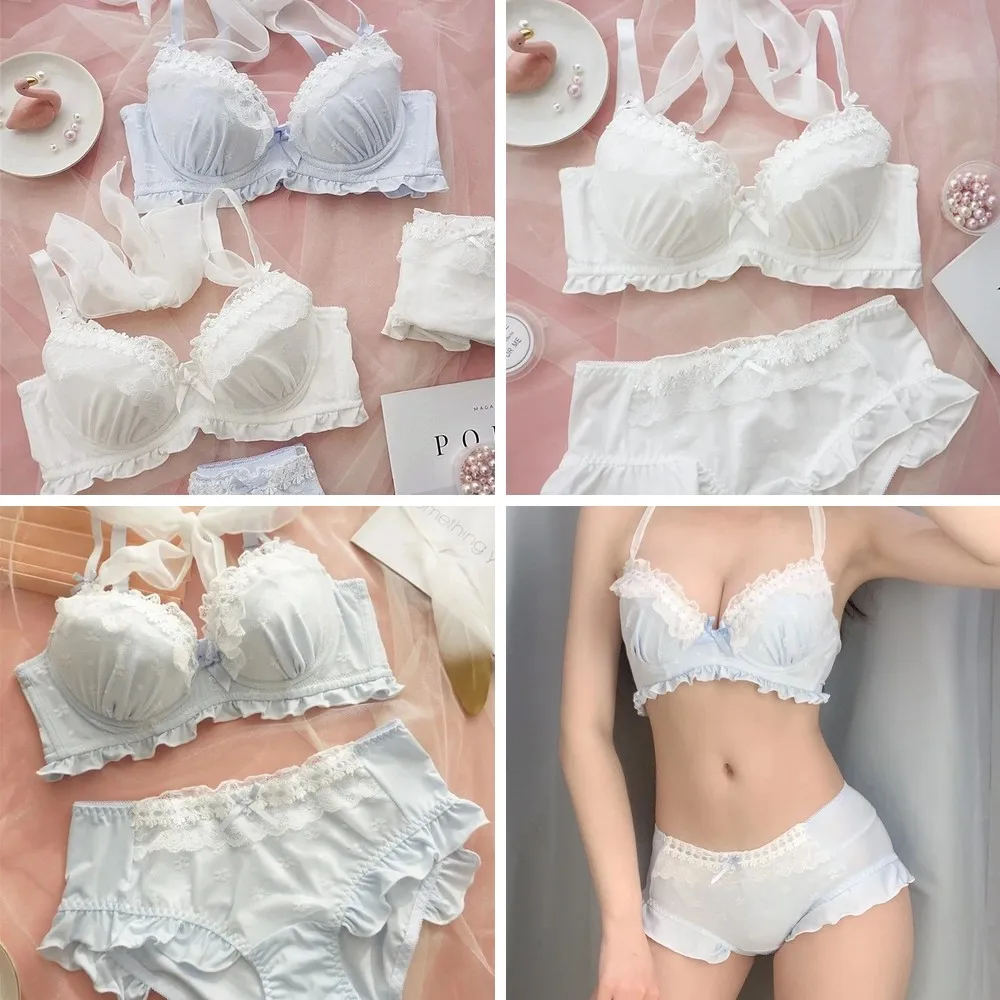 Sweet Blue Lace Bra Set - Comfortable Push Up Underwear, Breathable Lace Lingerie for Women
Sweet Blue Lace Bra Set - Comfortable Push Up Underwear, Breathable Lace Lingerie for Women