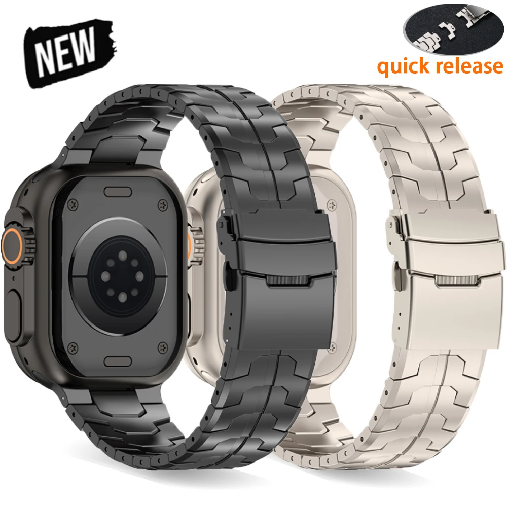 Quick Release Titanium Strap for Apple Watch Ultra 49mm 46mm 44mm 45mm Luxury Metal Band for IWatch Se 10 9 7 8 4 5 6 Ultra 2 1
Quick Release Titanium Strap for Apple Watch Ultra 49mm 46mm 44mm 45mm Luxury Metal Band for IWatch Se 10 9 7 8 4 5 6 Ultra 2 1