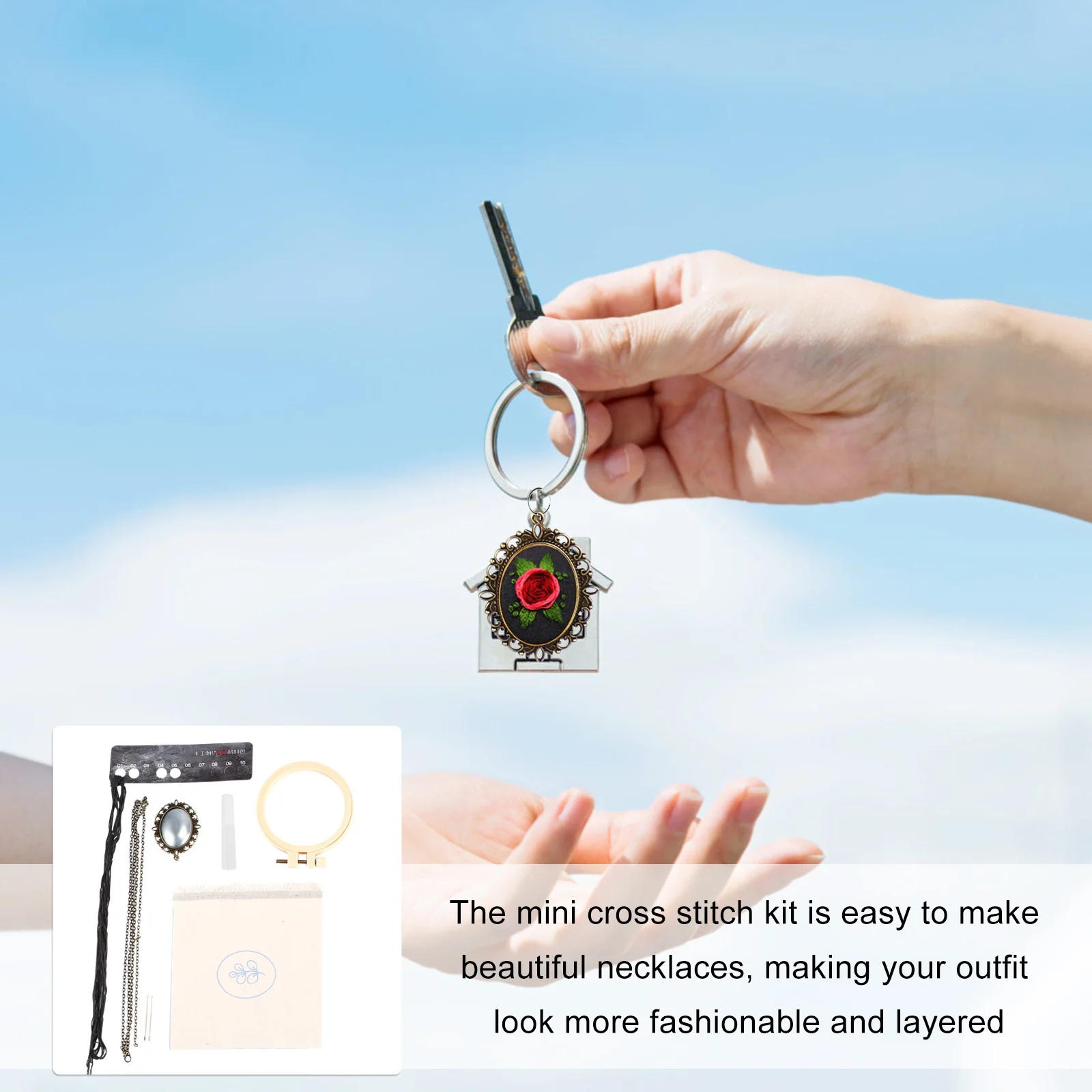 4 Sets Embroidered Flower and Grass Necklace Embroidery Kit Small Necklaces Floral Pendant Charms Handmade Ornament
4 Sets Embroidered Flower and Grass Necklace Embroidery Kit Small Necklaces Floral Pendant Charms Handmade Ornament