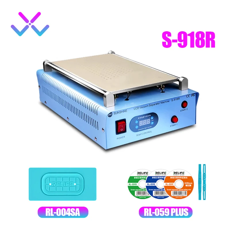 Sunshine S-918R 14 Inch LCD Vacuum Separator Machine Multi-purpose Phone LCD Glass Removing Changing Repair Machine
Sunshine S-918R 14 Inch LCD Vacuum Separator Machine Multi-purpose Phone LCD Glass Removing Changing Repair Machine