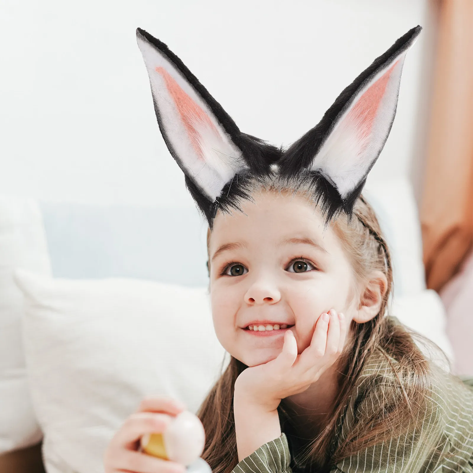 1Pcs Rabbit Ear Hairband Adorable Standard Size Headband Ears Festival Party Headdress Female Hair Accessory
1Pcs Rabbit Ear Hairband Adorable Standard Size Headband Ears Festival Party Headdress Female Hair Accessory