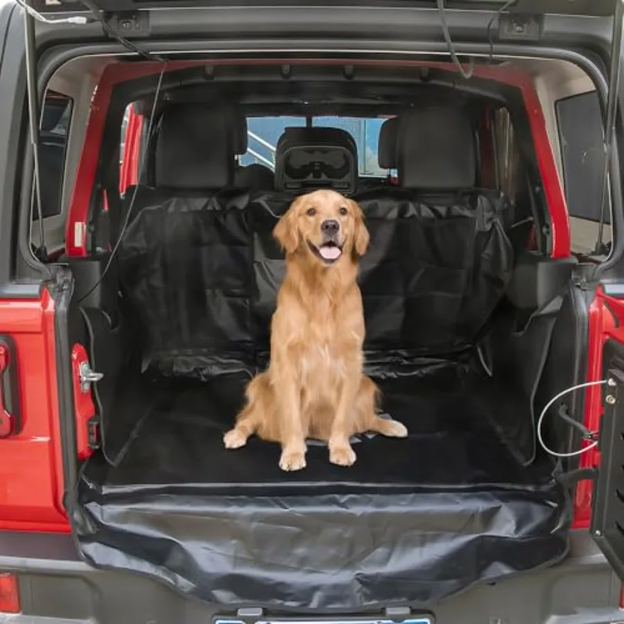 Водонепроницаемый защитный коврик из оксфорда для багажника Jeep Wrangler JK JL 2007-2025 (4-дверный), нескользящий, моющийся, из ПЭТ-материала, для собак
Водонепроницаемый защитный коврик из оксфорда для багажника Jeep Wrangler JK JL 2007-2025 (4-дверный), нескользящий, моющийся, из ПЭТ-материала, для собак