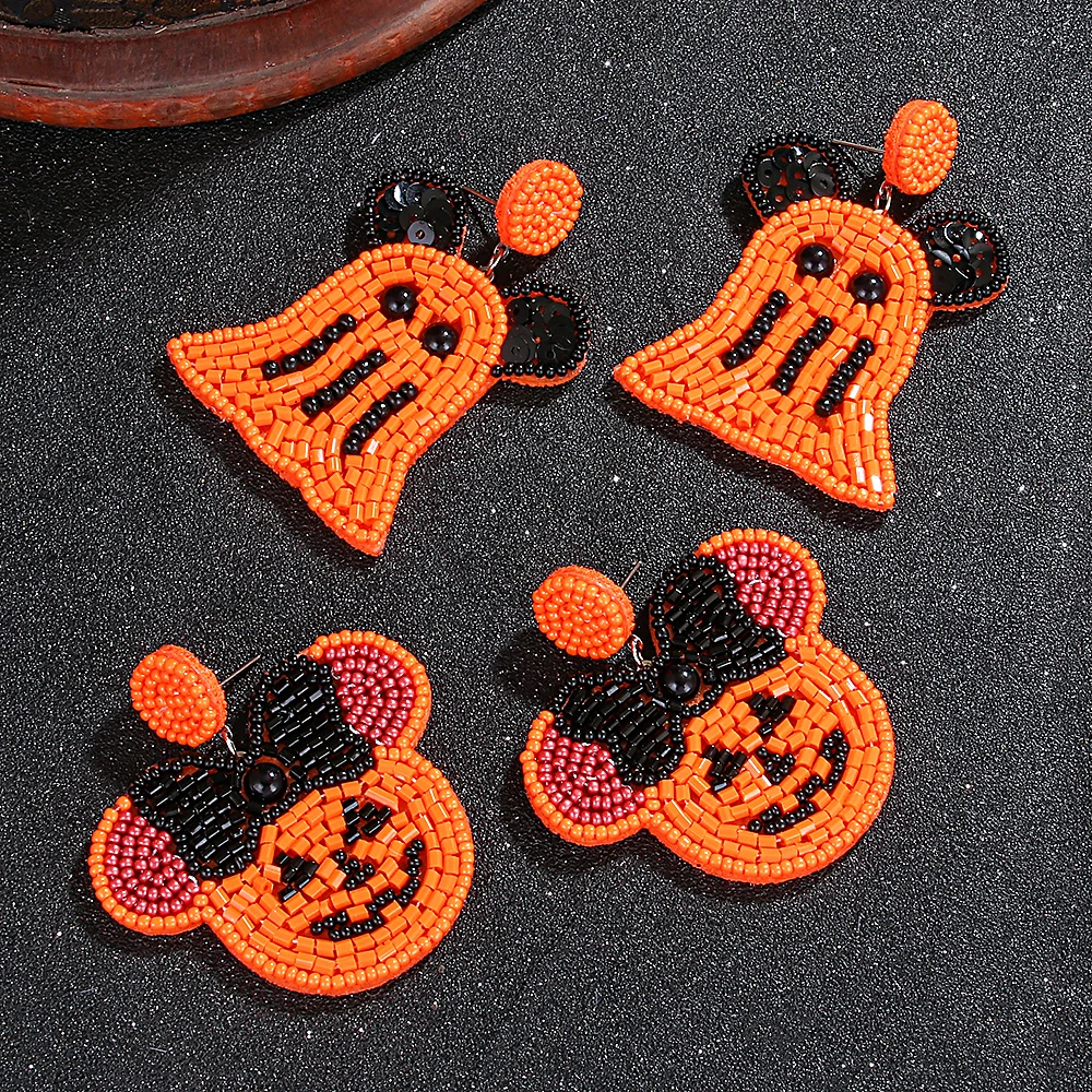 Fun Halloween Earrings for Women Cute Orange Star Bow Mouse Beaded Festive Dangling Earrings Halloween Holiday Party Decor
Fun Halloween Earrings for Women Cute Orange Star Bow Mouse Beaded Festive Dangling Earrings Halloween Holiday Party Decor