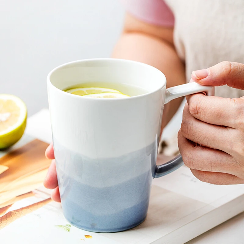 Household Ceramic Cup 350ml Nordic New Splicing High Aesthetic Handle Coffee Mugs with Scoop Retro Simple Couple Water Cup
Household Ceramic Cup 350ml Nordic New Splicing High Aesthetic Handle Coffee Mugs with Scoop Retro Simple Couple Water Cup