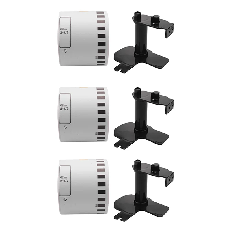 A50I 3 Roll Compatible For Brother DK22205 62Mm X 30.48M Continuous White Length Paper Tape Labels With Refillable Cartridge
A50I 3 Roll Compatible For Brother DK22205 62Mm X 30.48M Continuous White Length Paper Tape Labels With Refillable Cartridge