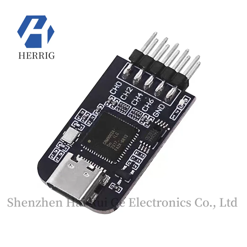 Mini logic analyzer Type-C interface MCU ARM FPGA debugging tool 24M sampling 8 channels
Mini logic analyzer Type-C interface MCU ARM FPGA debugging tool 24M sampling 8 channels