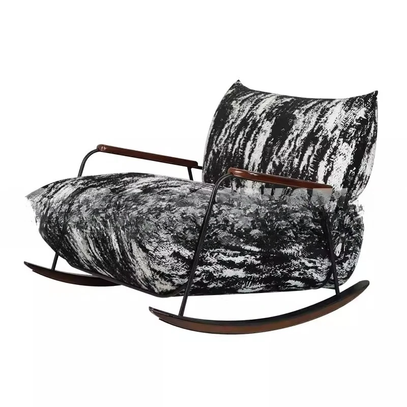 Nordic simplicity, ink rocking chair single sofa, lazy chair Italian minimalism
Nordic simplicity, ink rocking chair single sofa, lazy chair Italian minimalism