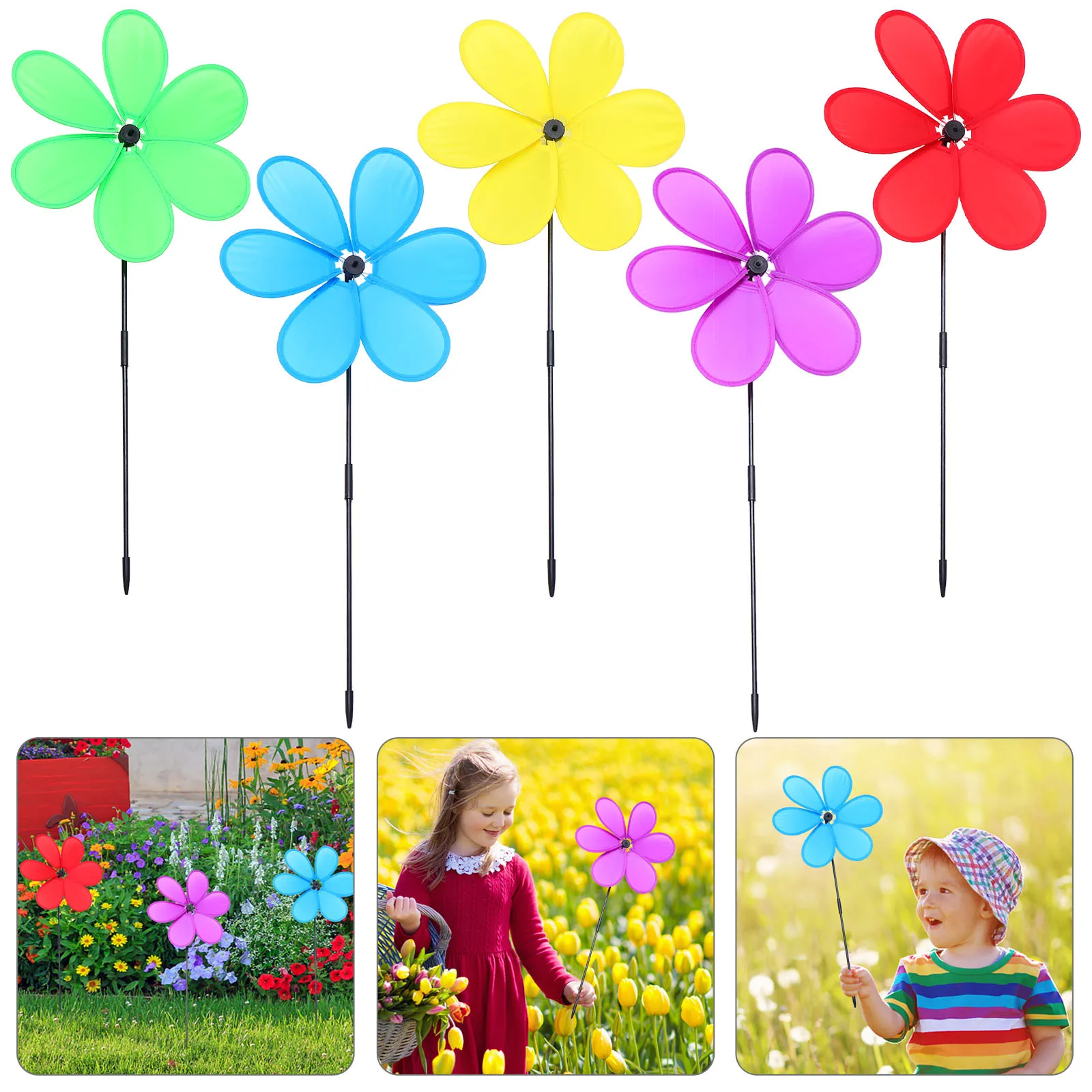 5Pcs Fabric Pinwheels Bright Colorful Wind Spinners Party Lawn Garden Yard Decoration Kids Colorful Wind Spinners
5Pcs Fabric Pinwheels Bright Colorful Wind Spinners Party Lawn Garden Yard Decoration Kids Colorful Wind Spinners