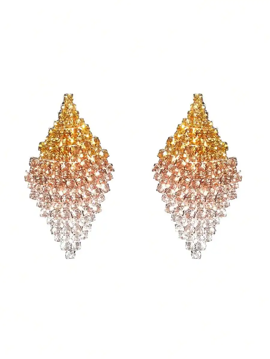 Retro Rhombus Crystal Rhinestone Drop Earrings For Wedding Party Graduation
Retro Rhombus Crystal Rhinestone Drop Earrings For Wedding Party Graduation