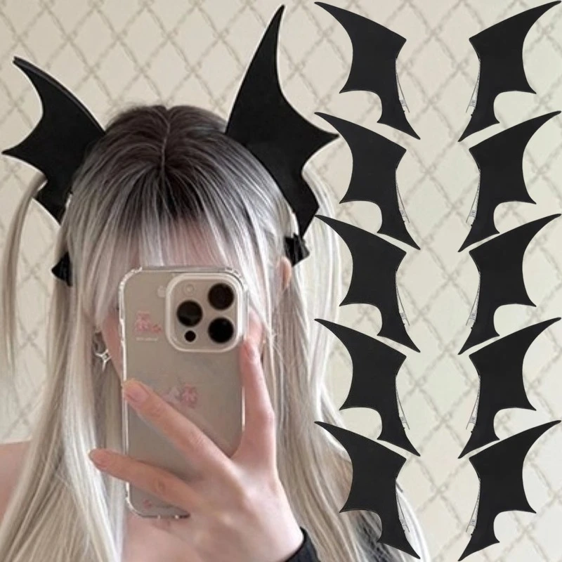 Halloween Gothic Devil Bat Wings Hairclip INS Dark Bangs Side Hairpin for Unisex Party Decor Wing Hair Clips Costume Accessories
Halloween Gothic Devil Bat Wings Hairclip INS Dark Bangs Side Hairpin for Unisex Party Decor Wing Hair Clips Costume Accessories