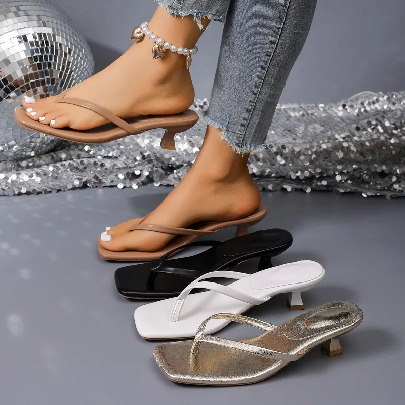 2026 Fashion Slippers New Square-Toe Slip-On Toe-Post Sandals Outdoor Thin-Heel Flip Flops for Women Summer
2026 Fashion Slippers New Square-Toe Slip-On Toe-Post Sandals Outdoor Thin-Heel Flip Flops for Women Summer