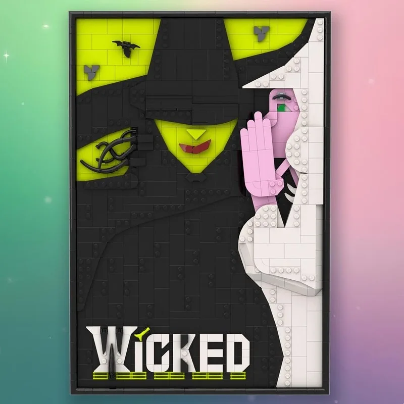 DIY toy set, MOC, evil witch poster, building block street scene decoration, puzzle building block set, children's gift
DIY toy set, MOC, evil witch poster, building block street scene decoration, puzzle building block set, children's gift