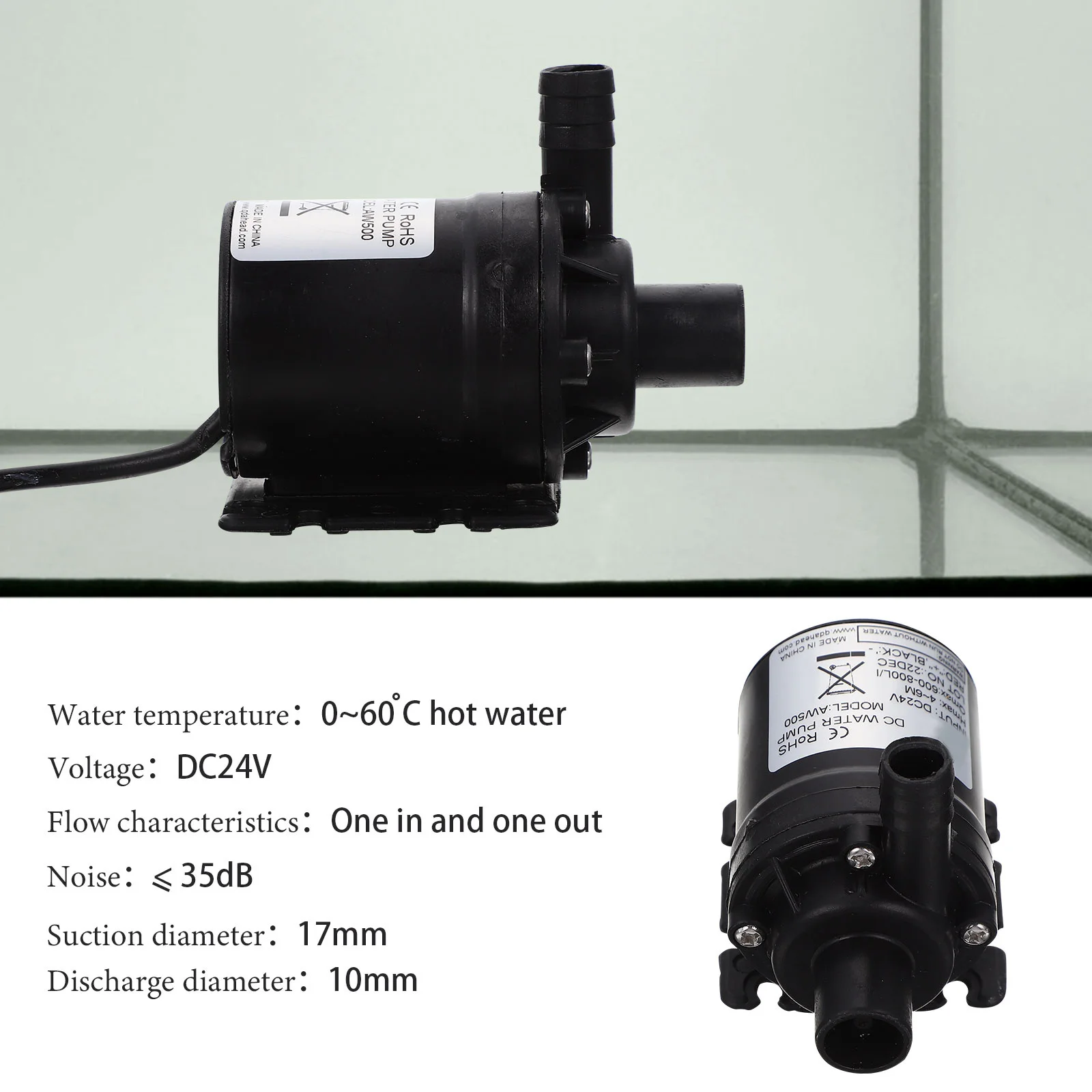 Solar Booster Pump Durable Plastic Household Submersible Pump Brushless Motor Low Noise for Shower Dishwasher
Solar Booster Pump Durable Plastic Household Submersible Pump Brushless Motor Low Noise for Shower Dishwasher