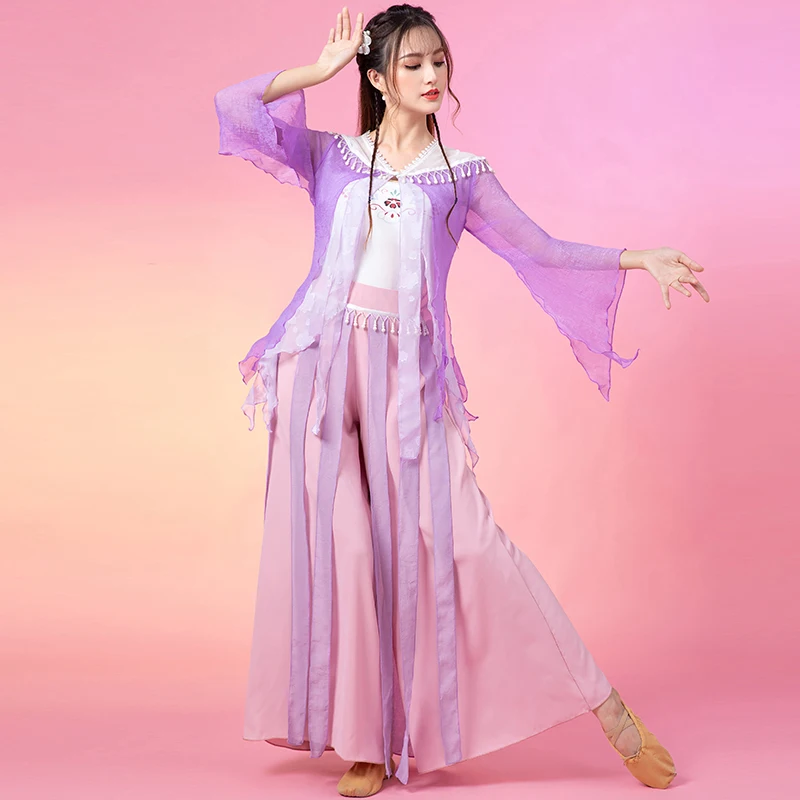 Chinese Classical Dance Stage Performance Costumes Female Gauze Practice Clothes Oriental Traditional Dance Clothing DQL6984
Chinese Classical Dance Stage Performance Costumes Female Gauze Practice Clothes Oriental Traditional Dance Clothing DQL6984
