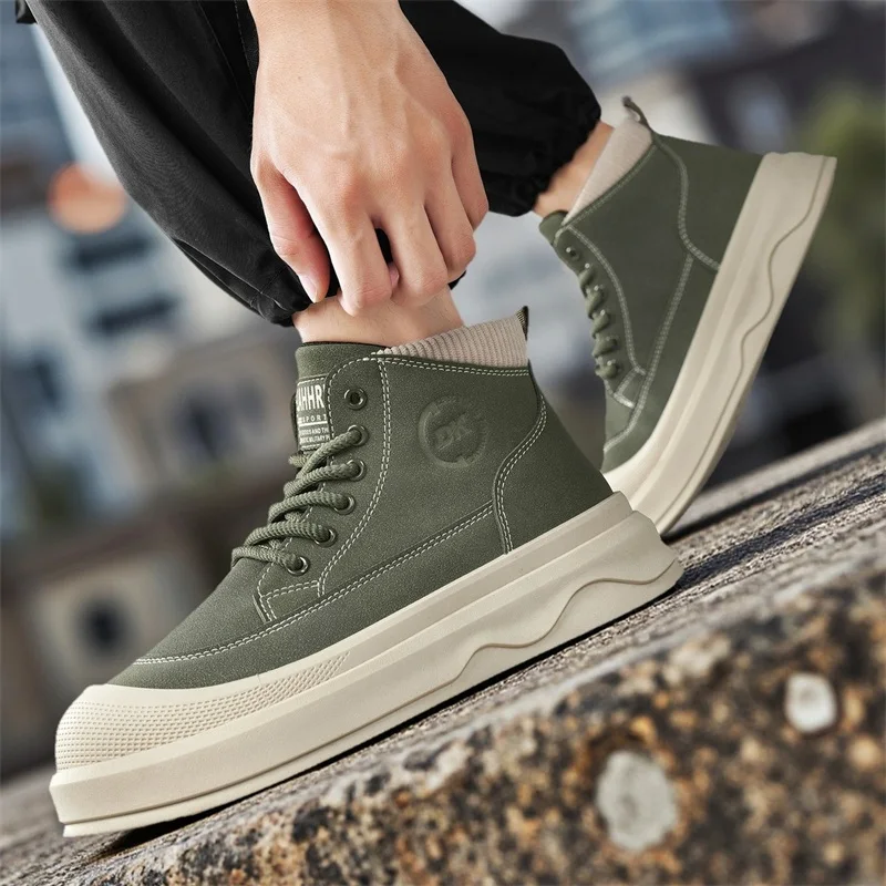 Men's Multi-color Flat-bottom Anti-slip Canvas Lace-up Fashionable Professional and Wear-resistant Brand Outdoor High-top Boots
Men's Multi-color Flat-bottom Anti-slip Canvas Lace-up Fashionable Professional and Wear-resistant Brand Outdoor High-top Boots