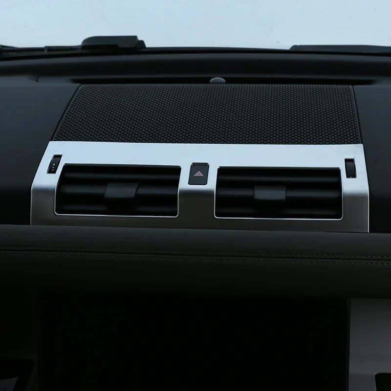 ABS Silver Car Central Control Air Outlet Frame Cover Trim Stickers Car Accessories For Land Rover Defender 90 110 130 2020-2024 
ABS Silver Car Central Control Air Outlet Frame Cover Trim Stickers Car Accessories For Land Rover Defender 90 110 130 2020-2024