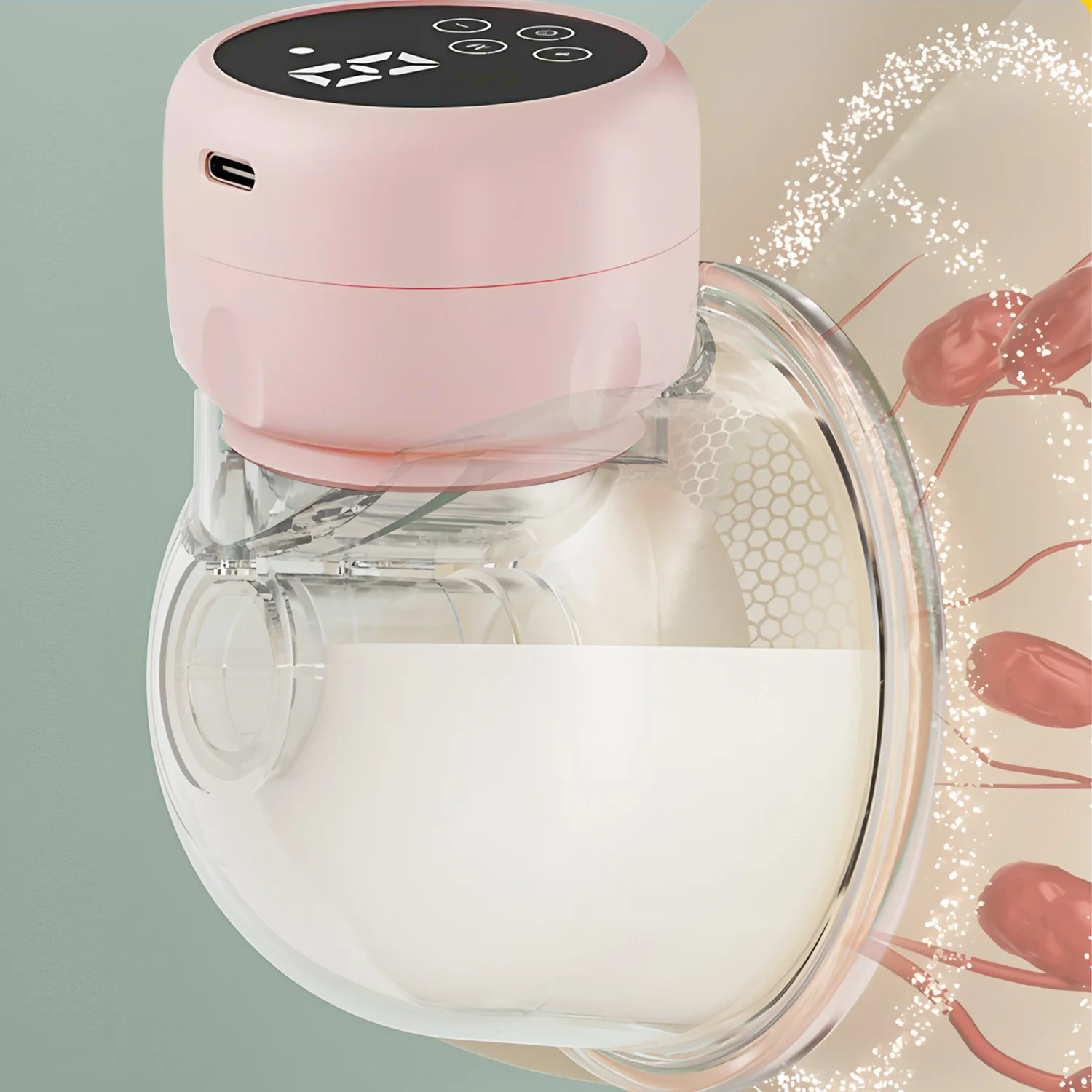 1pcs Hands-free Wearable Breast Pump Electric Fully Automatic Integrated Breast Pump Portable Breast Pump Breast Feedin
1pcs Hands-free Wearable Breast Pump Electric Fully Automatic Integrated Breast Pump Portable Breast Pump Breast Feedin