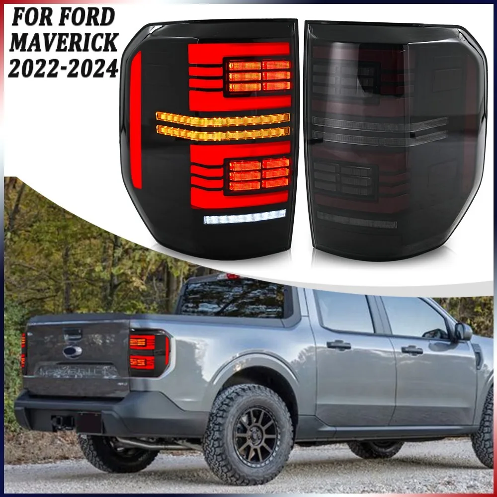 1 комплект дымовых светодиодных задних фонарей для Ford Maverick Lariat XL XLT 2022-2024 гг., указатель поворота, задние стоп-сигналы, аксессуары Plug and Play
1 комплект дымовых светодиодных задних фонарей для Ford Maverick Lariat XL XLT 2022-2024 гг., указатель поворота, задние стоп-сигналы, аксессуары Plug and Play