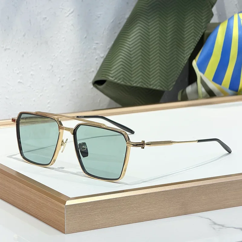 Мужские люксовые солнцезащитные очки-авиаторы с двойной перемычкой, черно-золотые, 2025 года, модные классические, в стиле High Street, из сплава, для мужчин
Мужские люксовые солнцезащитные очки-авиаторы с двойной перемычкой, черно-золотые, 2025 года, модные классические, в стиле High Street, из сплава, для мужчин