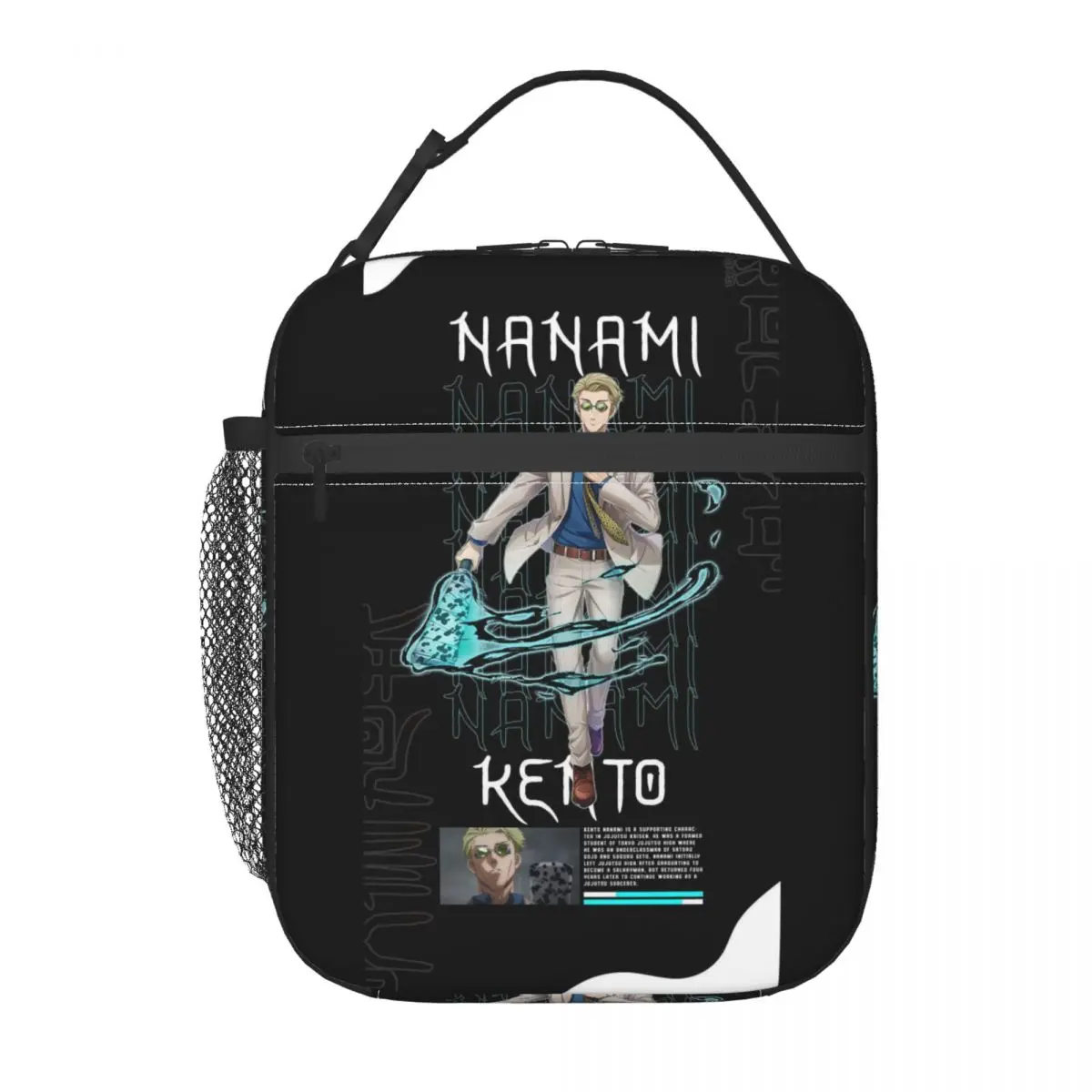 Nanami Kento Anime Gojo Satoru JJK Nanamin Insulated Lunch Bag for Women Kids Leakproof Food Boxes Thermal Lunch Box Tote
Nanami Kento Anime Gojo Satoru JJK Nanamin Insulated Lunch Bag for Women Kids Leakproof Food Boxes Thermal Lunch Box Tote
