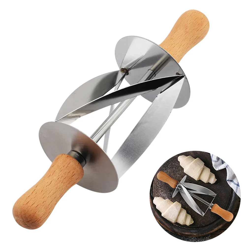 Stainless Steel Rolling Dough Cutters For Making Croissant Kitchen Bread Cake Pastry Wheel Sharp Knife Baking Decorating Tools
Stainless Steel Rolling Dough Cutters For Making Croissant Kitchen Bread Cake Pastry Wheel Sharp Knife Baking Decorating Tools