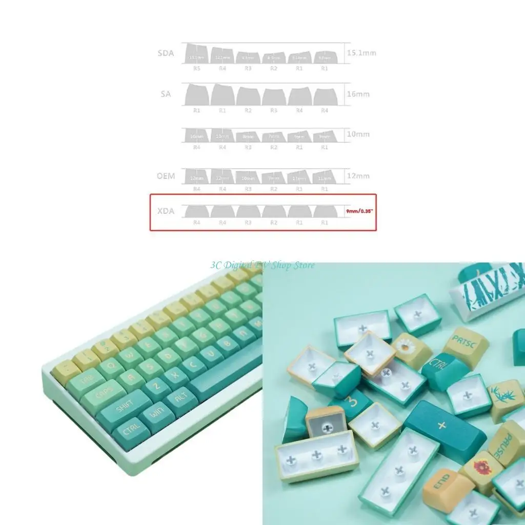 E74D 128Key Mechanical Keyboard Keycap Set Bamboo Green Theme Durable PBT XDA Profile Thickened Wall Personality Keycap Set
E74D 128Key Mechanical Keyboard Keycap Set Bamboo Green Theme Durable PBT XDA Profile Thickened Wall Personality Keycap Set