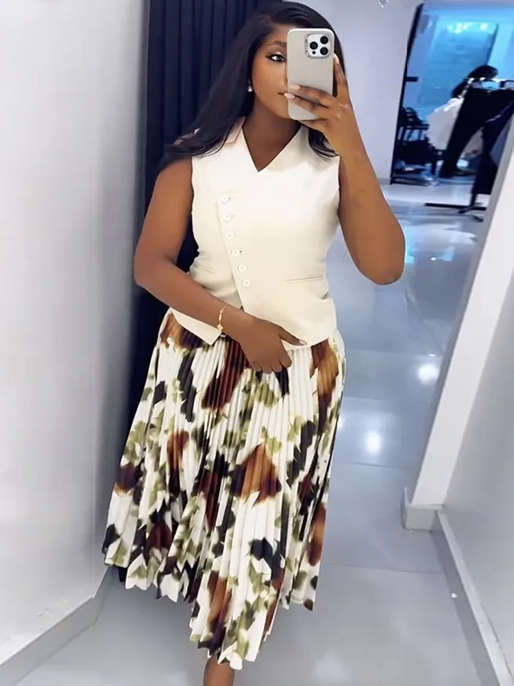 African Clothes For Women 2 Piece Sets Tops And Skirts Suits Dashiki Ankara Turkey Outfits Gown Wedding Party Dresses 2025
African Clothes For Women 2 Piece Sets Tops And Skirts Suits Dashiki Ankara Turkey Outfits Gown Wedding Party Dresses 2025