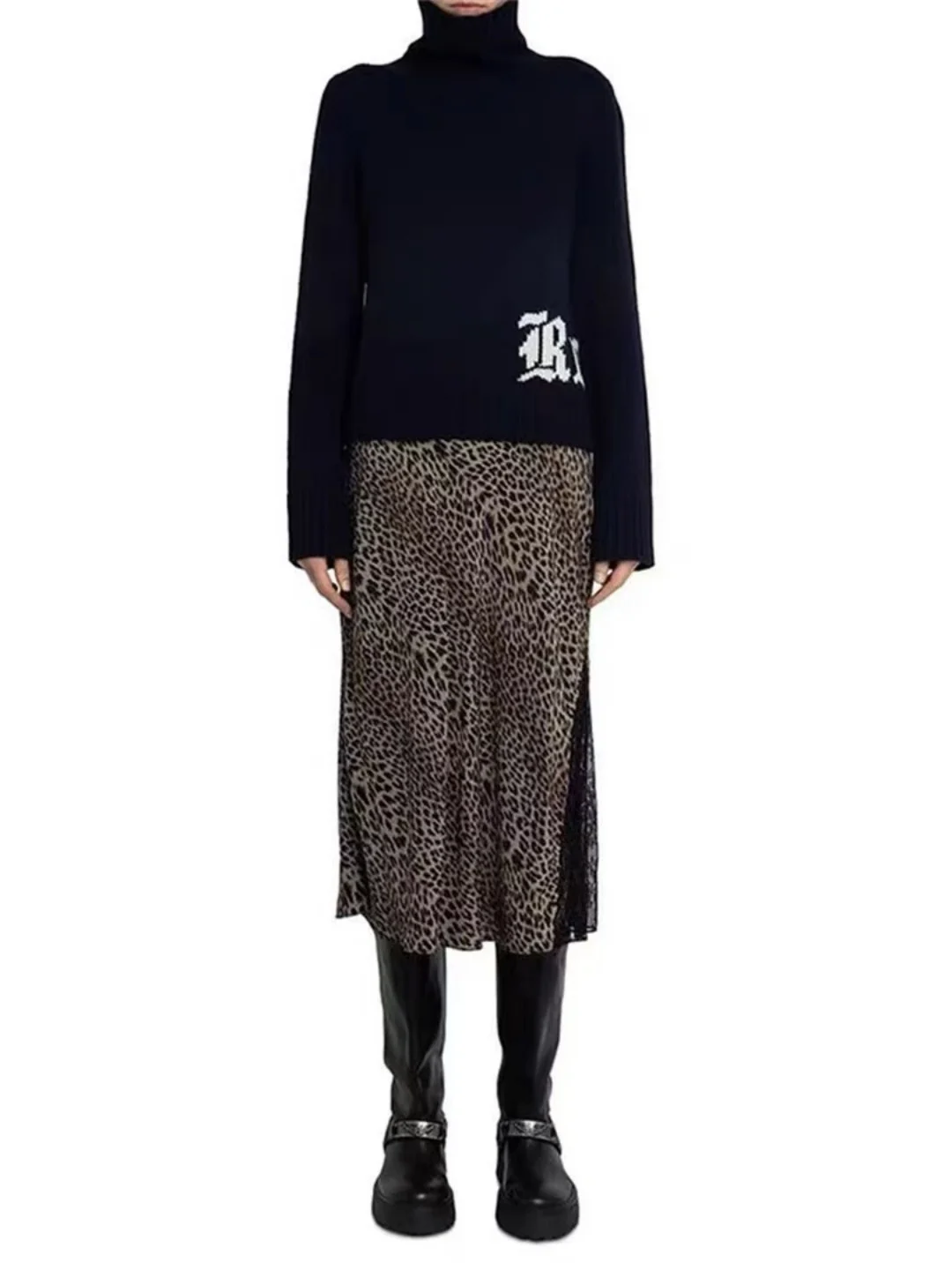 Модная юбка-миди с леопардовым принтом и кружевной вставкой по бокам, женская весна, начало 2026 Ci, повседневная одежда для свиданий
Модная юбка-миди с леопардовым принтом и кружевной вставкой по бокам, женская весна, начало 2026 Ci, повседневная одежда для свиданий