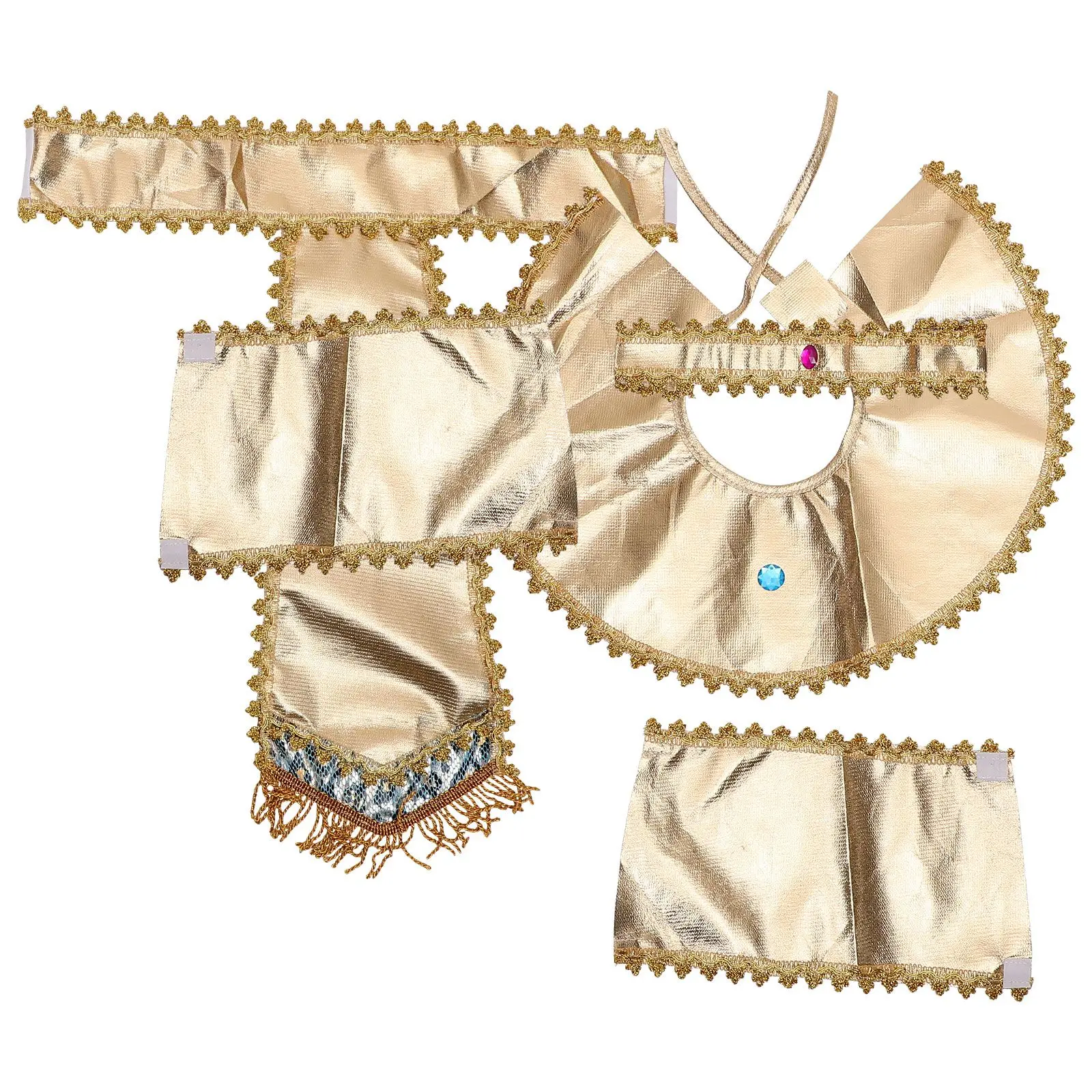 1 Set Costume Headpiece Waist Belt Sleeve Halloween Party Accessories Cosplay Prop Ancient Collar Belt
1 Set Costume Headpiece Waist Belt Sleeve Halloween Party Accessories Cosplay Prop Ancient Collar Belt