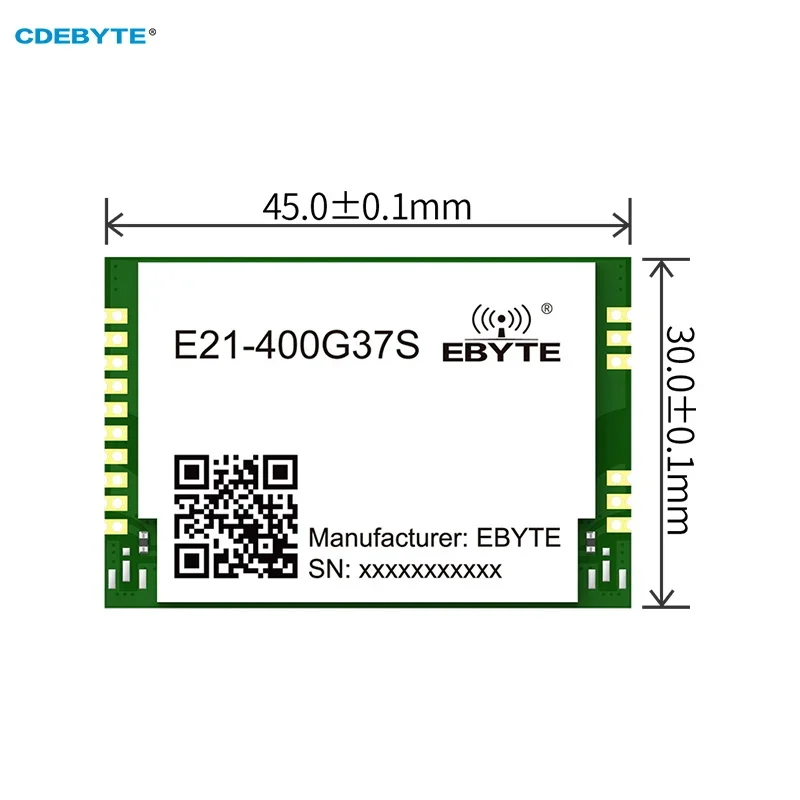 RF Power Amplifier Wireless Module 400-470MHz 37dBm 5W CDEBYTE E21-400G37S 20km SMD Module LNA Stamp Hole Ultra Low Power 3uA
RF Power Amplifier Wireless Module 400-470MHz 37dBm 5W CDEBYTE E21-400G37S 20km SMD Module LNA Stamp Hole Ultra Low Power 3uA