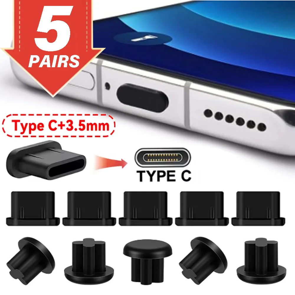 Universal Stopper Dust Cap 3.5mm Earphone Jack Cover Type C Dust Plug Charging Port Dustplug for Cellphone Laptop Mobile Phone
Universal Stopper Dust Cap 3.5mm Earphone Jack Cover Type C Dust Plug Charging Port Dustplug for Cellphone Laptop Mobile Phone