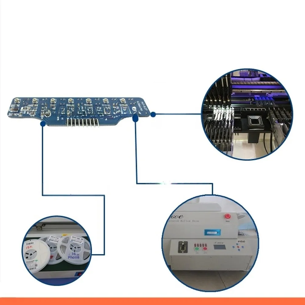 7 Way Digital Tracking Sensor Module Gray Line Tracking Photoelectric Robot Car Line-following Sensor Semiconductors Actives