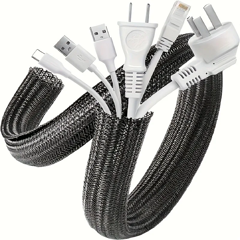 2m Braided Cable Sleeve Pet Nylon Wrapping Cable Casing Cable Sleeves Wire For Desk PC TV Wire Protector Cable Wrap Cover
2m Braided Cable Sleeve Pet Nylon Wrapping Cable Casing Cable Sleeves Wire For Desk PC TV Wire Protector Cable Wrap Cover