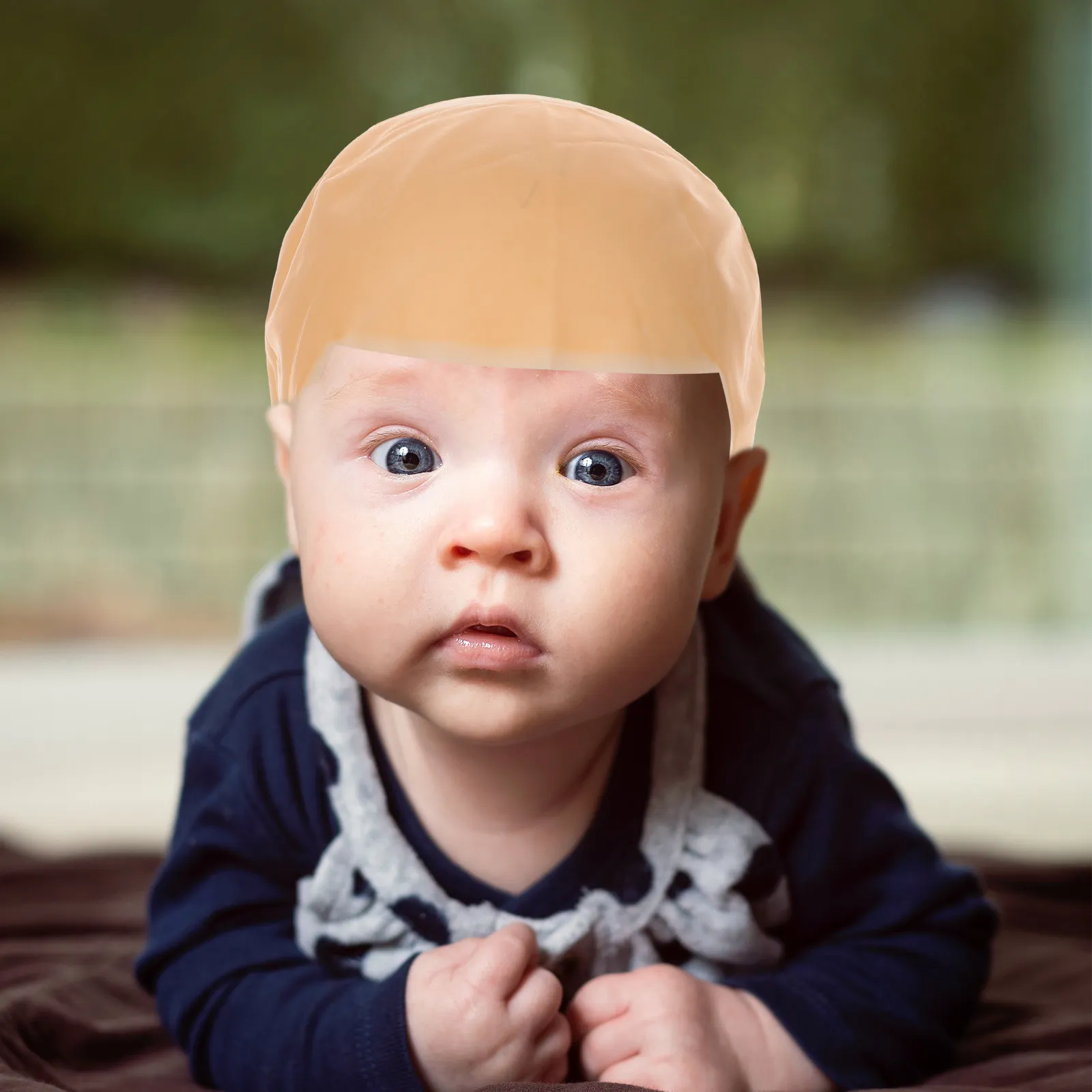 2Pcs Bald Cap for Kids Realistic Makeup Design Halloween Costume Party Fun Latex Bald Head Cover Seamless Complexion Match
2Pcs Bald Cap for Kids Realistic Makeup Design Halloween Costume Party Fun Latex Bald Head Cover Seamless Complexion Match