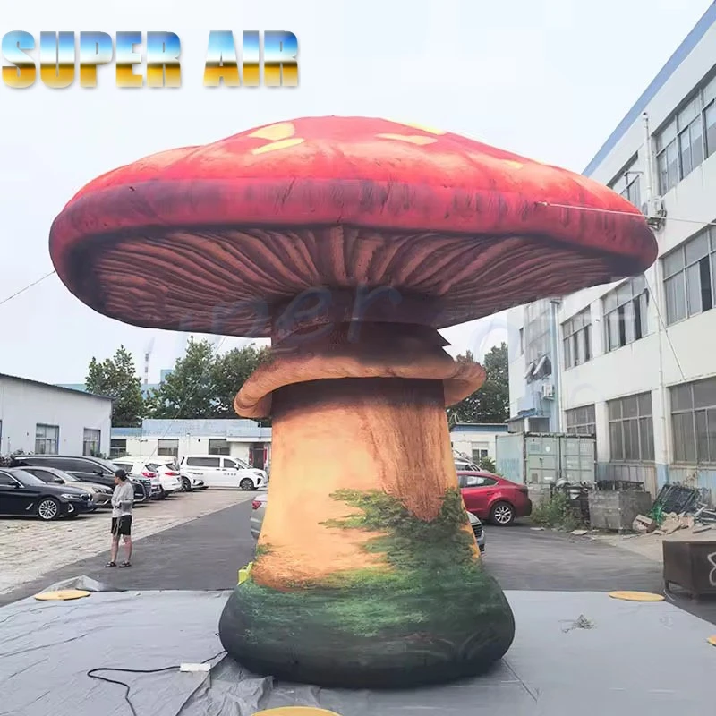 Giant Inflatable Mushroom with LED Lights for Stage Decoration, Custom Red Inflatable Mushroom
Giant Inflatable Mushroom with LED Lights for Stage Decoration, Custom Red Inflatable Mushroom