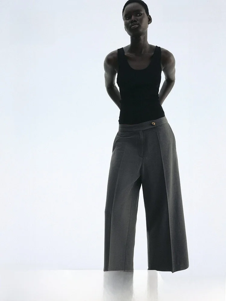 H&M Faionable Linen Blend Casual Pants Women's Tailored Long Trousers Comfortable Straight Leg Pants l Waist
H&M Faionable Linen Blend Casual Pants Women's Tailored Long Trousers Comfortable Straight Leg Pants l Waist