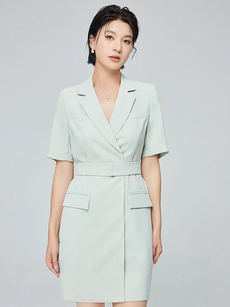 Qiang Feifei Summer 2026 Slim Fit ort Sve Thin Busin Dr with Suit Skirt mid Length Polyester Fiber High Waist A-Li...
Qiang Feifei Summer 2026 Slim Fit ort Sve Thin Busin Dr with Suit Skirt mid Length Polyester Fiber High Waist A-Li...