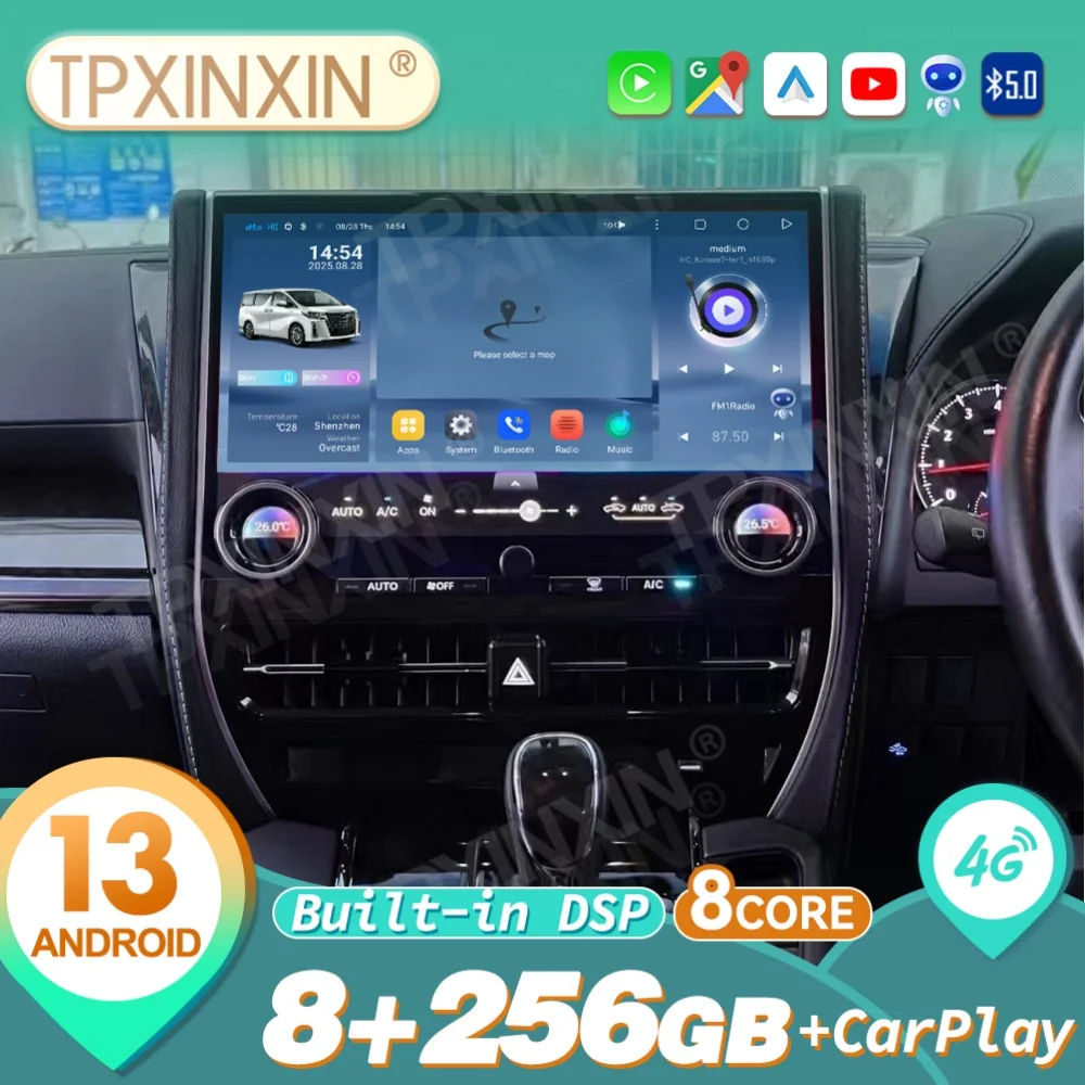 Автомобильный радиоприемник RHD LHD для Toyota Alphard Vellfire 2015 ~ 2023 Android автомобильный мультимедийный плеер GPS-навигация головное устройство
Автомобильный радиоприемник RHD LHD для Toyota Alphard Vellfire 2015 ~ 2023 Android автомобильный мультимедийный плеер GPS-навигация головное устройство