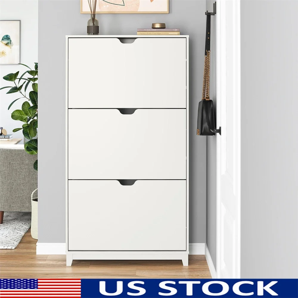 3-Tier Shoe Storage Cabinet Durable Metal Space-Saving Design Wall Mountable Easy Assembly Holds 18 Pairs of Shoes
3-Tier Shoe Storage Cabinet Durable Metal Space-Saving Design Wall Mountable Easy Assembly Holds 18 Pairs of Shoes