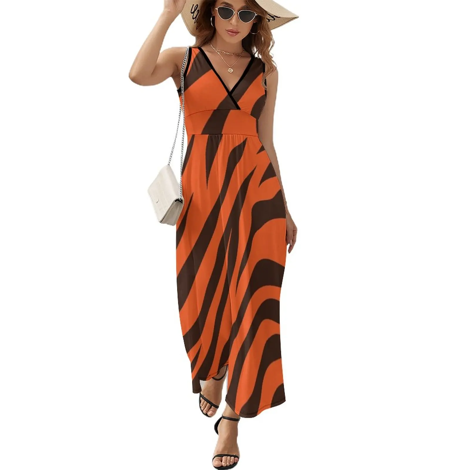 Wild Tiger Stripe Pattern Sleeveless Dress women's evening dresses Women's dresses woman dress womens clothing
Wild Tiger Stripe Pattern Sleeveless Dress women's evening dresses Women's dresses woman dress womens clothing