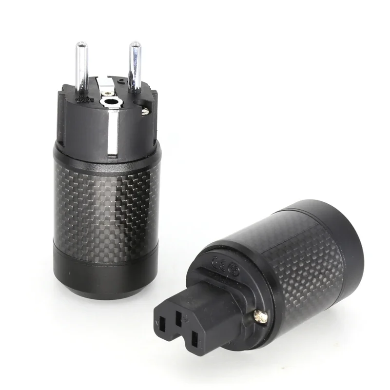 Hifi Carbon Fiber Rhodium Plated IEC Female connector Brass EU male Power Plug for audio power cable
Hifi Carbon Fiber Rhodium Plated IEC Female connector Brass EU male Power Plug for audio power cable