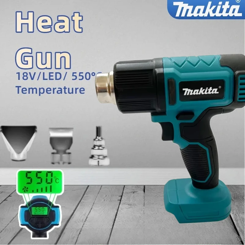 Makita Control Heat Gun Cordless Handheld Hot Air Gun 550°C Temperature With LED Display Soldering Thermal Blower Tool
Makita Control Heat Gun Cordless Handheld Hot Air Gun 550°C Temperature With LED Display Soldering Thermal Blower Tool