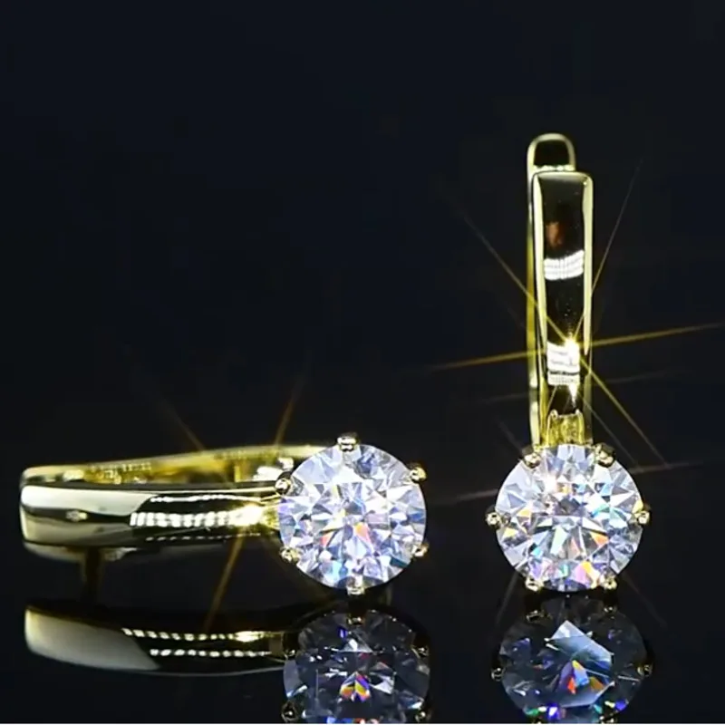 BR 6.5mm Minimalist and Fashionable S925 Sterling Silver Moissanite Earrings with D VVS1 Grade Premium Moissanite Jewelry
BR 6.5mm Minimalist and Fashionable S925 Sterling Silver Moissanite Earrings with D VVS1 Grade Premium Moissanite Jewelry