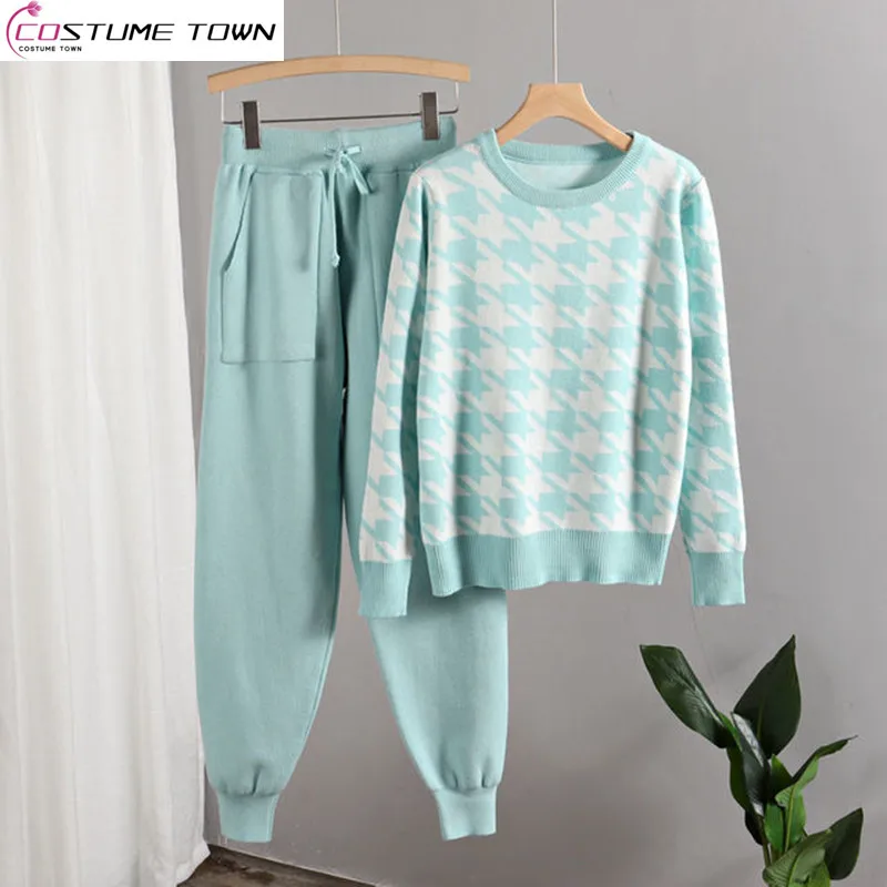 2023 Korean Edition New Autumn/Winter Warm Fashion Knitted Sports Pullover+Harun Pants Two Piece Core Yarn Set Fashion
2023 Korean Edition New Autumn/Winter Warm Fashion Knitted Sports Pullover+Harun Pants Two Piece Core Yarn Set Fashion
