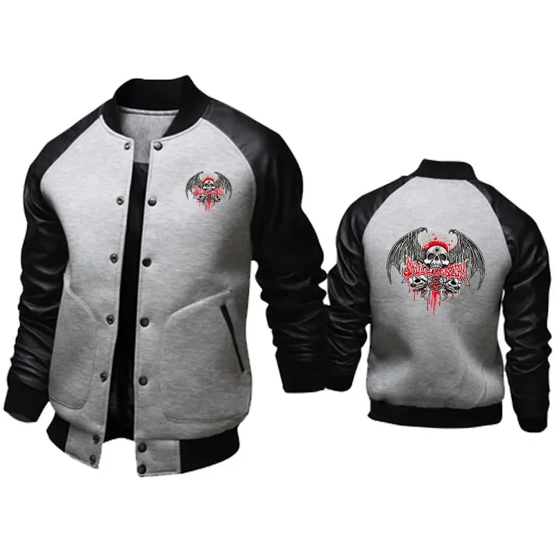 2023 Spring Autumn Men's Skull Racing Logo Print Personality Racing Clothes Jacket Coat High quality leather jacket for men
2023 Spring Autumn Men's Skull Racing Logo Print Personality Racing Clothes Jacket Coat High quality leather jacket for men