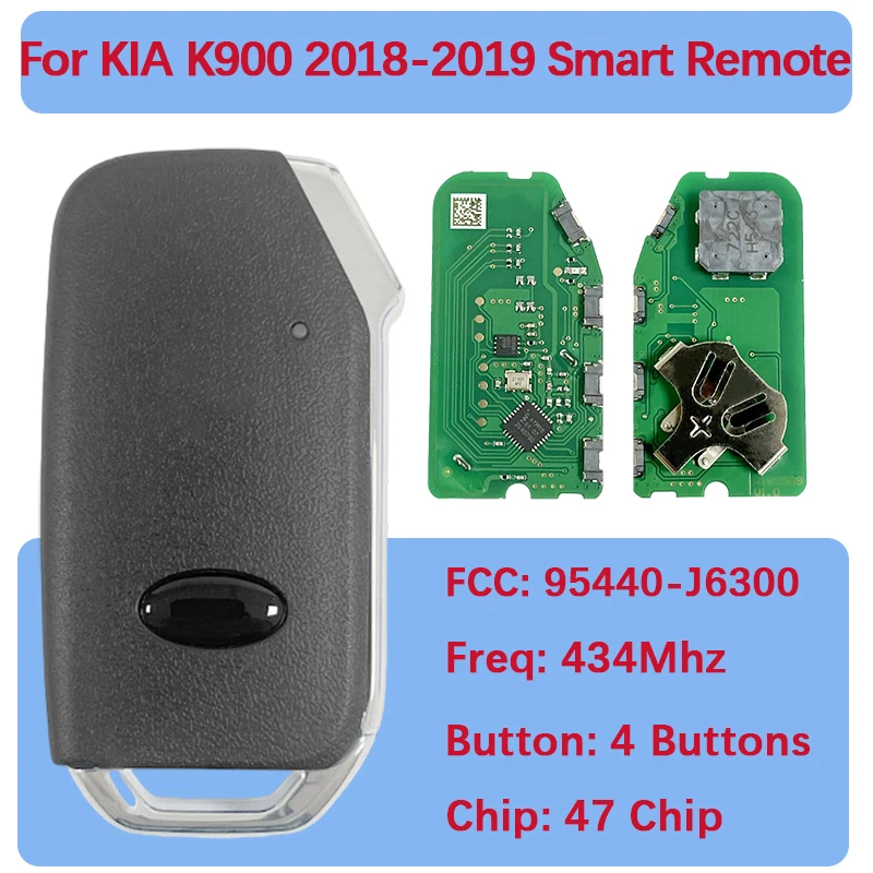 CN051197 послепродажного обслуживания, 4 кнопки, умный дистанционный ключ FCC 95440-J6300, 47 чипов, 433 МГц, без ключа для Kia K900 2018-2019
CN051197 послепродажного обслуживания, 4 кнопки, умный дистанционный ключ FCC 95440-J6300, 47 чипов, 433 МГц, без ключа для Kia K900 2018-2019