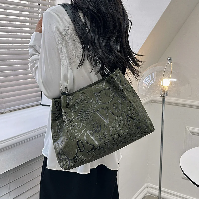 Womens Tote Bag Fashion Graffiti Print Canvas Shoulder Bags Large Capacity Casual Handbag Street Art Underarm Bag Daily Shopping
Womens Tote Bag Fashion Graffiti Print Canvas Shoulder Bags Large Capacity Casual Handbag Street Art Underarm Bag Daily Shopping